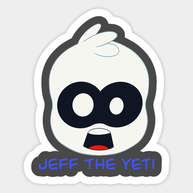 Yeti Surprise Sticker by Jefftheyeti